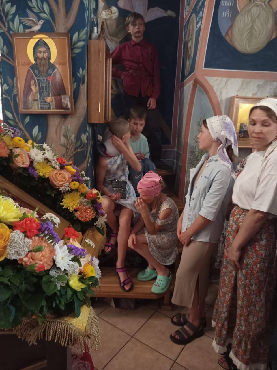 Литургия в Знаменской церкви